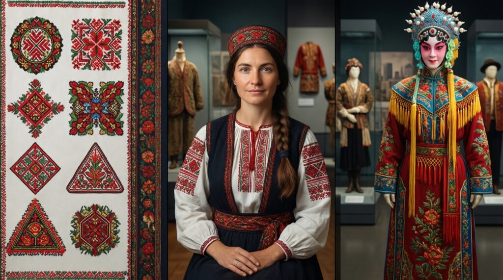Традиционный русский костюм: региональные различия, орнаменты и скрытые значения - иллюстрация