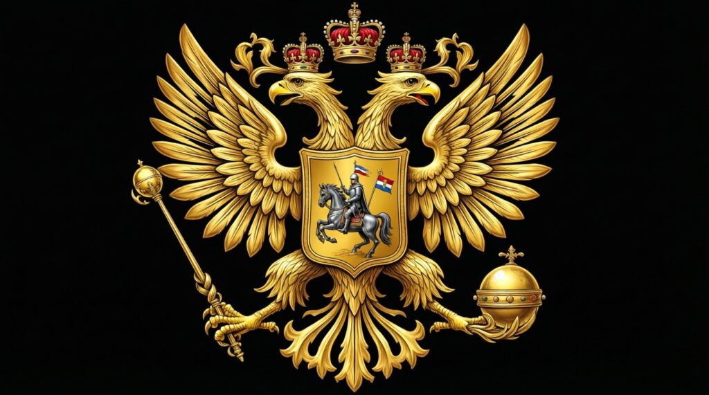 - Символы России: герб, флаг, гимн и их история - иллюстрация