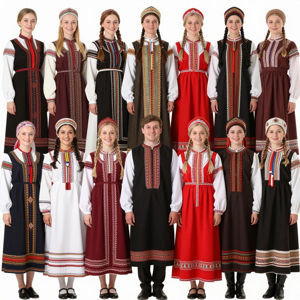 Русский костюм: региональные особенности и значение орнаментов
